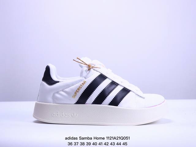 Adidas Originals Tenis Samba Home 超轻量上脚 秋冬保暖慵懒面包鞋 超级丑萌可爱的胖墩外表 不失可爱顽皮灵魂 拥有保暖性能同时也