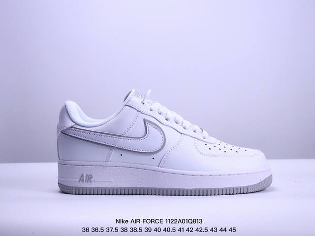 真标耐克nike Air Force 7空军一号低帮百搭休闲运动板鞋。柔软、弹性十足的缓震性能和出色的中底设计，横跨复古与现代的外型结合，造就出风靡全球三十多年