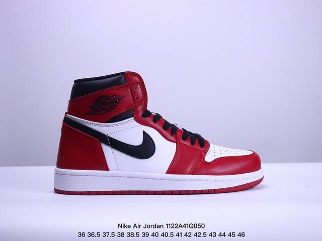 公司级耐克nike Air Jordan 1 Retro High Og”Black White“Aj1代迈克尔 乔丹高帮经典复古百搭休闲文化运动篮球鞋 货号: