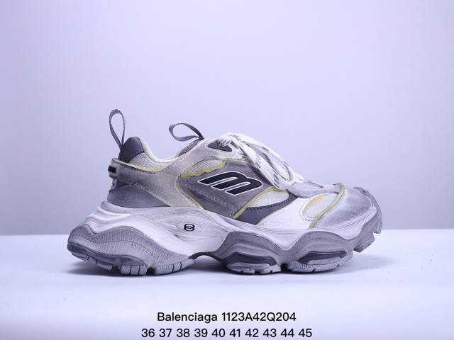 Balenciaga Cargo Sneaker 巴黎世家十一二代圆头系带 公司级版本 舒适百搭低帮生活休闲鞋老爹鞋 全套原纸板楦头开发 最原汁原味的灵魂版型