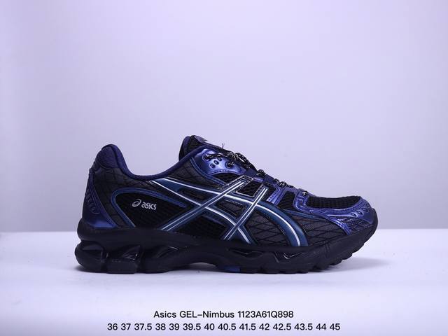 公司级asics Gel-Nimbus 10.1 亚瑟士 复古先锋 潮流 拼接耐磨 低帮休闲跑步鞋 货号: 3A543-002 尺码:36 37 37.5 38