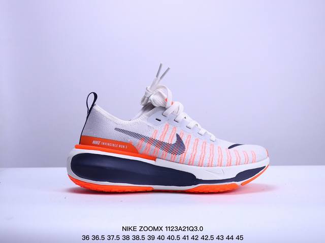 公司级真标带半码！ 耐克nike Zoomx Invincible Run Fk3 短跑马拉松系带系列轻量休闲运动慢跑鞋：36 36.5 37 38 38.5