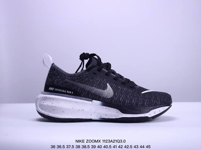 公司级真标带半码！ 耐克nike Zoomx Invincible Run Fk3 短跑马拉松系带系列轻量休闲运动慢跑鞋：36 36.5 37 38 38.5