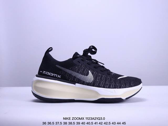 公司级真标带半码！ 耐克nike Zoomx Invincible Run Fk3 短跑马拉松系带系列轻量休闲运动慢跑鞋：36 36.5 37 38 38.5