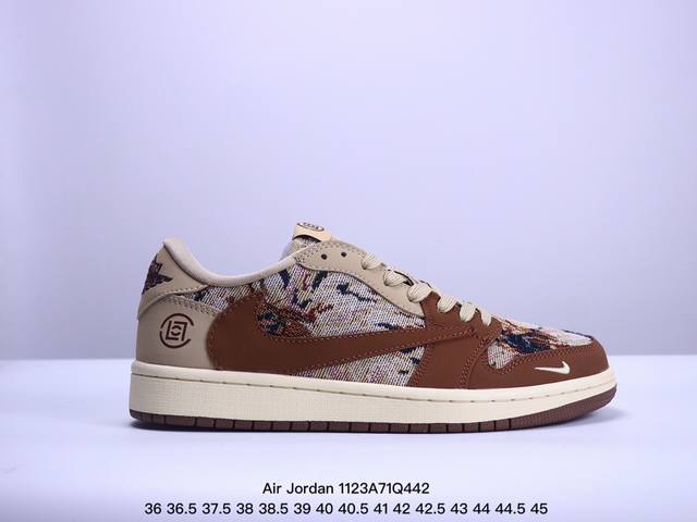 海外爆款限量发售！公司级 Travis Scott X Fragment Design X Jordan Air Jordan 1 Low Og Sp 冠希联名