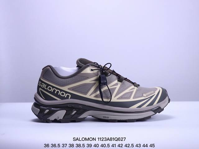 Salomon萨洛蒙 Xt-6 Gore-Tex 百搭舒适 低帮 户外功能鞋 Xm1123Q627