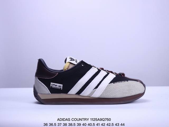 阿迪达斯 Adidas Country Og Shoes经典复古运动板鞋 T头鞋 久负盛名的复古风皮革经典运动鞋 Country Og系列鞋款于19 年问世，为