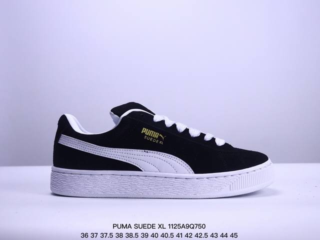 彪马puma Suede Xl 低帮复古轻便透气防滑减震休闲鞋 厚底增高运动板鞋 类型：男女鞋 尺码: 35-45含半码 货号：395205-02 Xm1125