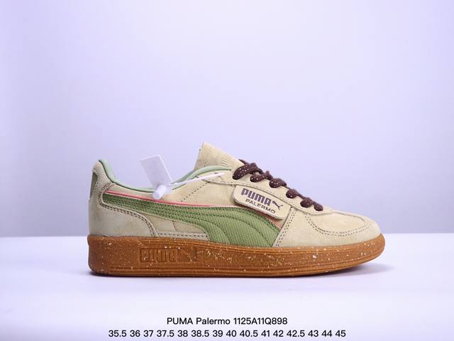 公司级puma Palermo Summer Nylon 织物头层牛皮 时尚休闲防滑減震耐磨 低帮 彪马 板鞋 货号:398382 02 尺码:35.5 36