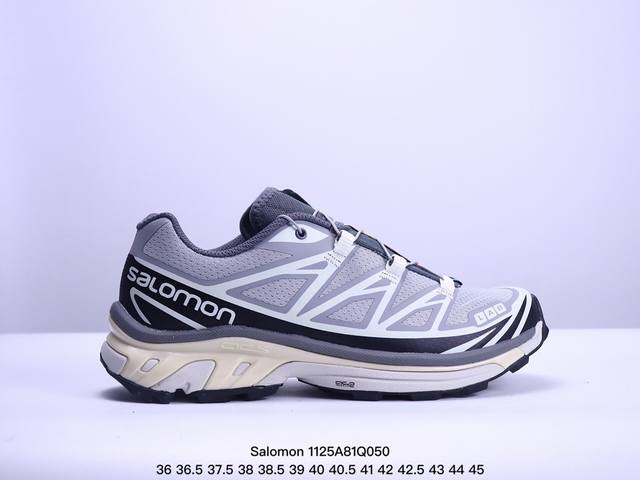 公司级salomon Xa Pro Xt-6 Gtx萨洛蒙户外越野跑鞋 鞋面采用sensifit贴合技术 全方位贴合包裹脚型 鞋跟部鞋底牵引设计 提供强大的抓地