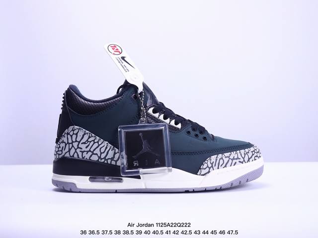 Jordan Air Jordan 3 Off Noir 潮流 中帮复古篮球鞋男女款 黑 Xm1125Q222