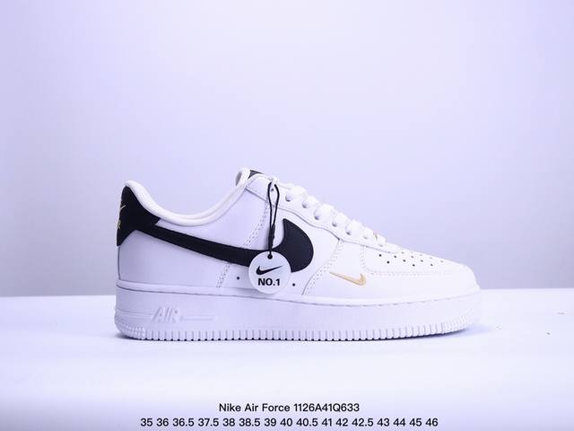 耐克 Nike Air Force 1 '07 Low 空军一号含气垫 低帮百搭厚底增高休闲运动板鞋。柔软、弹性十足的缓震性能和出色的中底设计，横跨复古与现代的