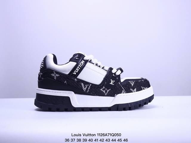 公司级路易威登 Louis Vuitton Lv路易威登板鞋 新款 Lv Trainer最新配色运动鞋 L家 篮球鞋风格运动鞋 该鞋由艺术总监 Virgil A