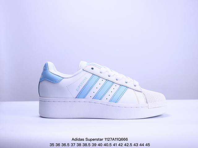 真标半码 阿迪达斯 三叶草adidas Originals Superstar经典贝壳头系列低帮百搭休闲运动板鞋 Xm1127Q666