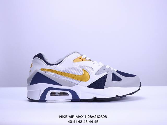 真标耐克nikeair Max 9611男女子气垫缓震耐磨运动鞋时尚潮流休闲透气跑步鞋 选用网眼鞋面，脚感舒适透气。鞋舌、鞋侧及后跟处饰有品牌标识，简约大气又时