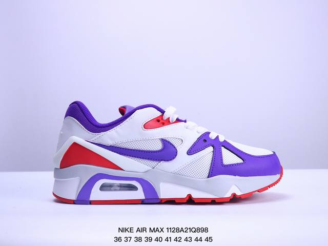 真标耐克nikeair Max 9611男女子气垫缓震耐磨运动鞋时尚潮流休闲透气跑步鞋 选用网眼鞋面，脚感舒适透气。鞋舌、鞋侧及后跟处饰有品牌标识，简约大气又时