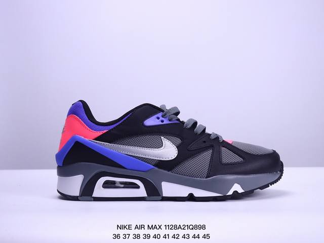 真标耐克nikeair Max 9611男女子气垫缓震耐磨运动鞋时尚潮流休闲透气跑步鞋 选用网眼鞋面，脚感舒适透气。鞋舌、鞋侧及后跟处饰有品牌标识，简约大气又时