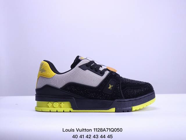 路易威登 Louis Vuitton Lv路易威登板鞋 新款 Lv Trainer最新配色运动鞋 L家 篮球鞋风格运动鞋 该鞋由艺术总监 Virgil Ablo