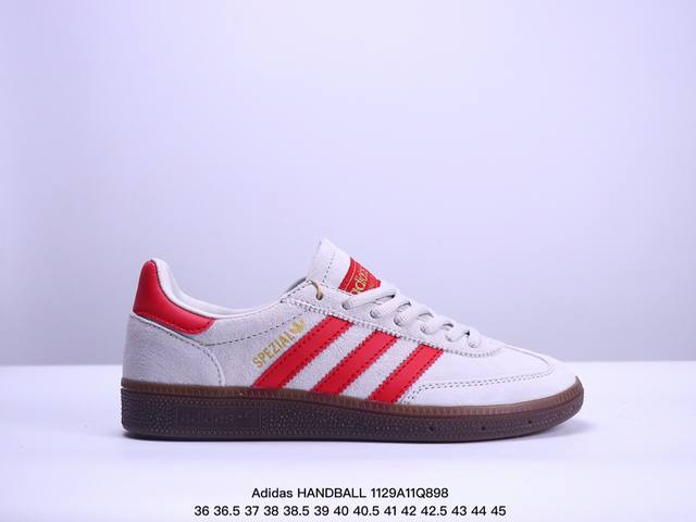 阿迪达斯 Adidas Handball Spezial 三叶草学院风橡胶底柔复古休闲板鞋 码数：36 36.5 37 38 38.5 39 40 40.5 4