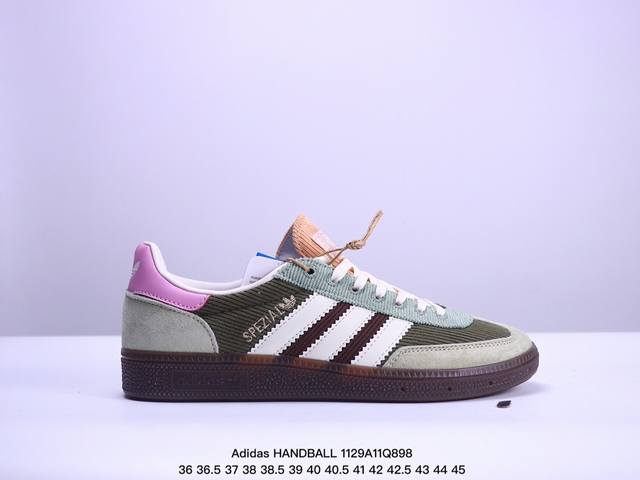 阿迪达斯 Adidas Handball Spezial 三叶草学院风橡胶底柔复古休闲板鞋 码数：36 36.5 37 38 38.5 39 40 40.5 4