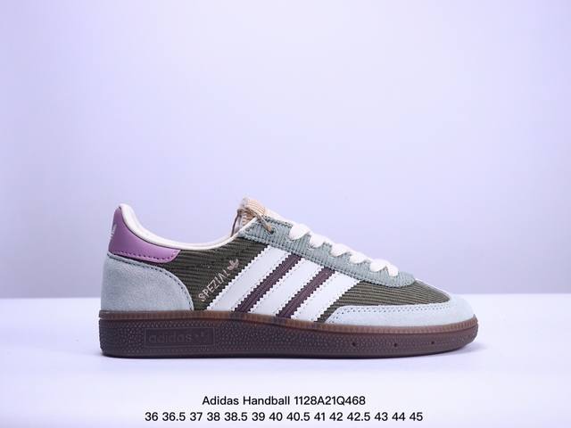 Adidas Handball Spezial 三叶草手球特别版圣帕特里克节联名款 全鞋采用yezzy500一样的皮料 灯芯绒皮面材质 特殊工艺技术 原盒包装