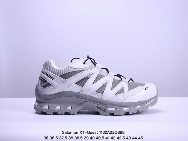 公司级salomon Xt-Quest Adv Beige “ 萨洛蒙 探索者系列户外越野跑鞋 410588 28鞋面采用sensifit贴合技术 全方位贴合包