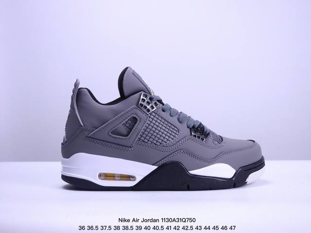 耐克nike Air Jordan 4 Retro Thunder 雷神 Aj4 乔4 迈克尔 乔丹 Aj4代 低帮复古休闲运动文化篮球鞋。秉承轻量化的速度型篮