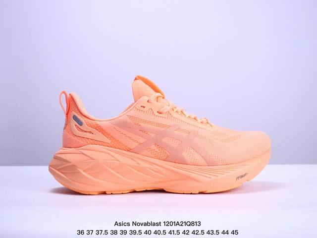 公司级asics Novablast 4 轻量跑鞋 低帮轻量透气缓震休闲运动跑步鞋 货号:1012B688-800 尺码:36 37 37.5 38 39 39