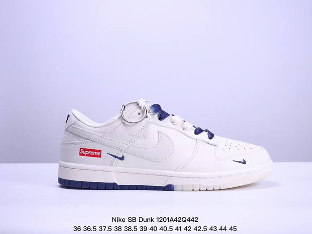 海外爆款限量发售！公司级 Nike Sb Dunk Low“ Supreme联名 凯蒂猫” 周年高端定制 低帮休闲板鞋 定制鞋盒 大厂纯原品质出货 超高清洁度