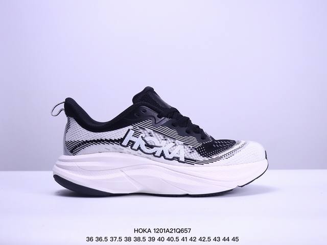 Hoka One One Bondi 8 邦代8轻便缓震 织物合成革 低帮 训练跑步鞋 Xm 1Q657