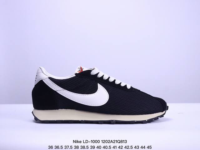 公司级nike Roshe Run Ld- 0 运动鞋耐磨 低帮跑步鞋 货号:Hm0950-001 尺码:36 36.5 37.5 38 38.5 39 40