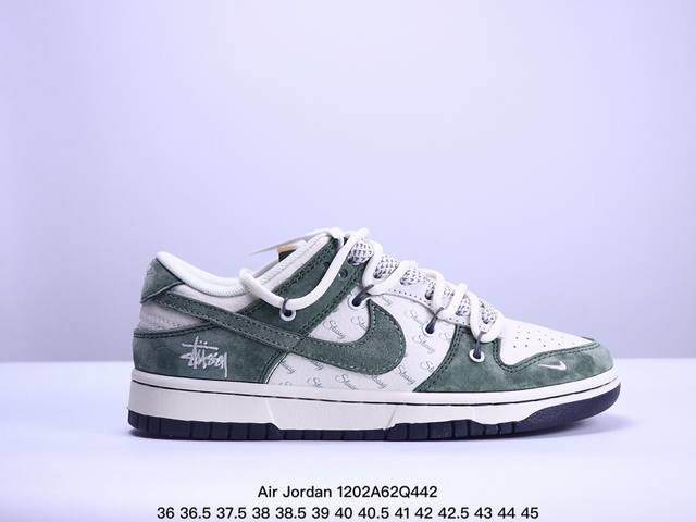 海外爆款限量发售！公司级 Nike Jordan Air Jordan 1“Off-White联名 全猪八蓝灰” 高端定制 低帮 复古 减震 防滑 耐磨 篮球鞋