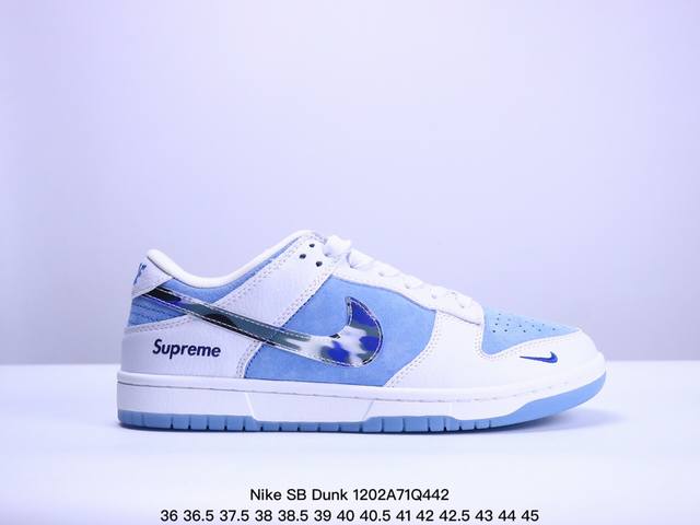 海外爆款限量发售！公司级 Nike Sb Dunk Low“Supreme联名 皇家蓝” 周年高端定制 低帮休闲板鞋 定制鞋盒 大厂纯原品质出货 超高清洁度 皮