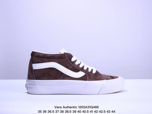 Vans Authentic 经典安娜海姆 全翻毛皮复古低帮高端硫化帆布鞋 Vn0A5Fbdolv 尺码：35 36 36.5 37 38 38.5 39 40