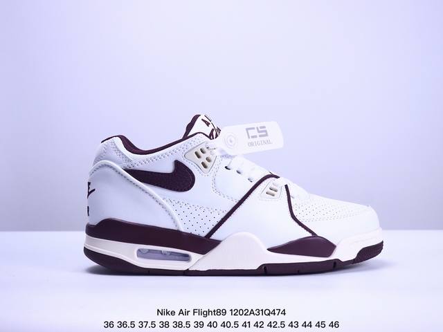 Nike Air Flight 89 ”哈士奇“ 新贵萌宠 将经典 Air Jordan 3 和air Jordan 4元素融为一体。 正确鞋舌立体电绣 原厂数