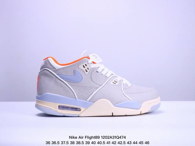 Nike Air Flight 89 ”哈士奇“ 新贵萌宠 将经典 Air Jordan 3 和air Jordan 4元素融为一体。 正确鞋舌立体电绣 原厂数