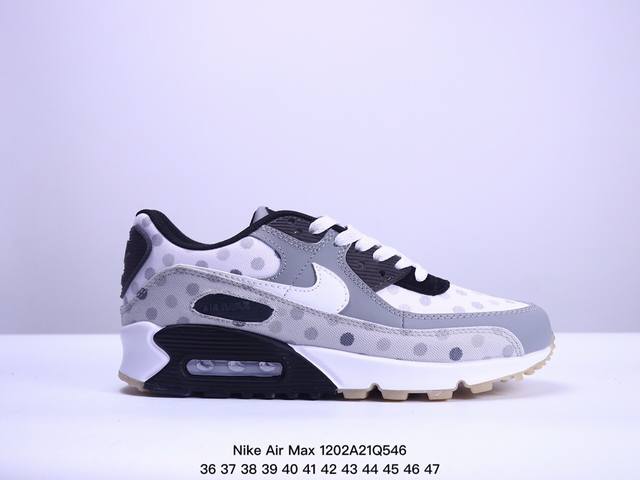 真标耐克nike Air Max 90 经典复古小气垫缓震跑鞋 鞋面由皮和革织物打造，犀利的条线打造出酷劲十的足视觉效果 网布鞋增面强透气性，穿着为极舒适 经可