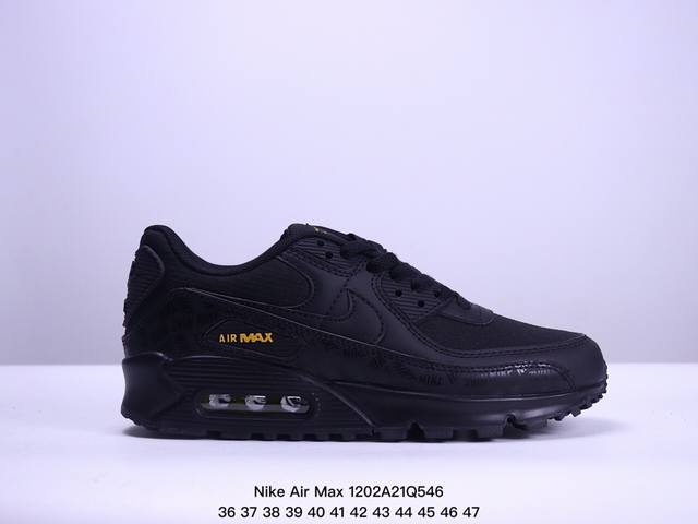 真标耐克nike Air Max 90 经典复古小气垫缓震跑鞋 鞋面由皮和革织物打造，犀利的条线打造出酷劲十的足视觉效果 网布鞋增面强透气性，穿着为极舒适 经可