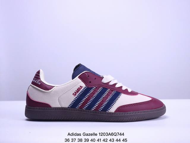 Adidas Gazelle Indoor Trainers 内训系列低帮复古百搭休闲运动德训风板鞋尺码：36-45 Xm1203Q744