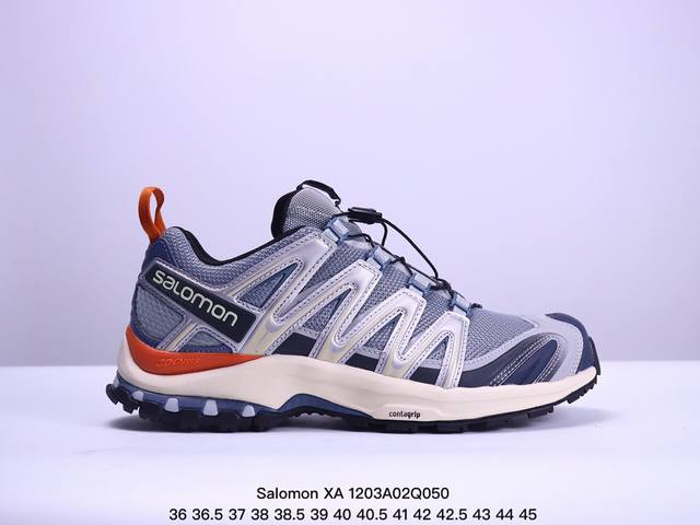 公司级salomon Xa Pro Xt-6 Ft萨洛蒙户外越野跑鞋 鞋面采用sensifit贴合技术 全方位贴合包裹脚型 鞋跟部鞋底牵引设计 提供强大的抓地性