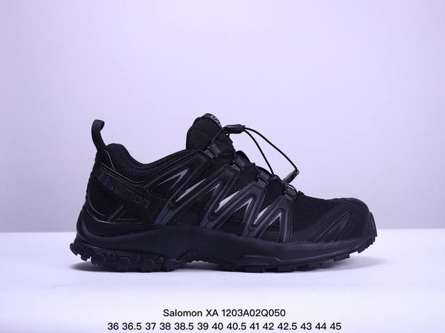 公司级salomon Xa Pro Xt-6 Ft萨洛蒙户外越野跑鞋 鞋面采用sensifit贴合技术 全方位贴合包裹脚型 鞋跟部鞋底牵引设计 提供强大的抓地性