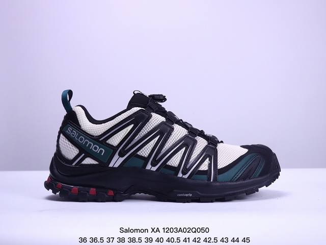 公司级salomon Xa Pro Xt-6 Ft萨洛蒙户外越野跑鞋 鞋面采用sensifit贴合技术 全方位贴合包裹脚型 鞋跟部鞋底牵引设计 提供强大的抓地性