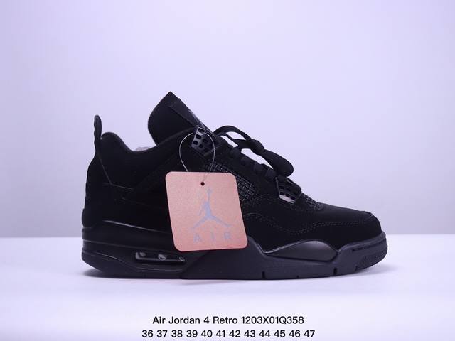 耐克nike Air Jordan 4 Retro Thunder 雷神 Aj4 乔4 迈克尔 乔丹 Aj4代 低帮复古休闲运动文化篮球鞋。秉承轻量化的速度型篮