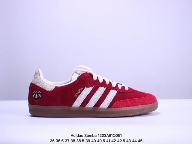 纯原 Adidas Originals Samba Og 桑巴低帮 德训百搭休闲板鞋id1668 超软头层皮 原装头层牛皮加持 正确烫金高频细节 原装纳米超迁皮