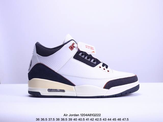 公司级air Jordan 3 Retro Aj3 乔3 复古休闲运动文化篮球鞋。 首次使用经典传神jump Man Logo 并创新使用后掌可视气垫。清爽有余