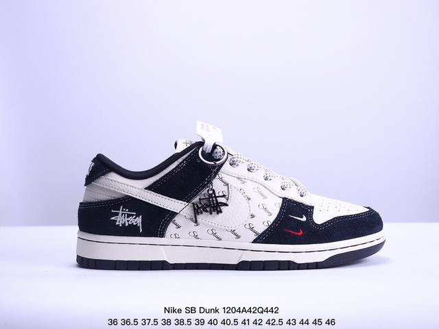 海外爆款限量发售！公司级 Nike Sb Dunk Low“古驰联名 小蜜蜂暗纹白勾” 周年高端定制 低帮休闲板鞋 定制鞋盒 大厂纯原品质出货 超高清洁度 皮料