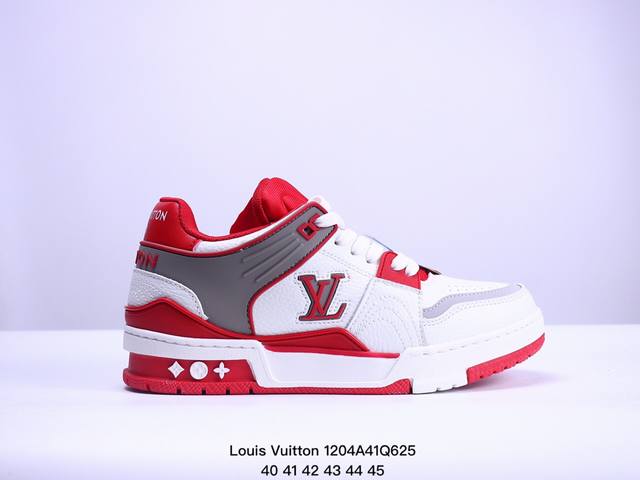 公司级全新lv路易威登louis Vuitton Trainer Sneaker Low休闲运动文化百搭板鞋 尺码:40-45 Xm 4Q625