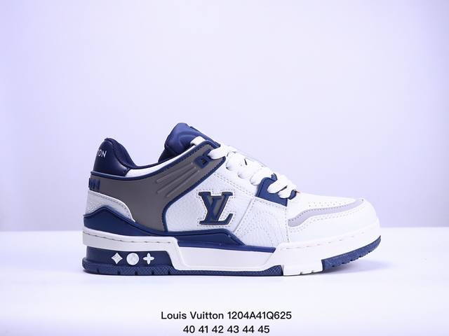 公司级全新lv路易威登louis Vuitton Trainer Sneaker Low休闲运动文化百搭板鞋 尺码:40-45 Xm 4Q625