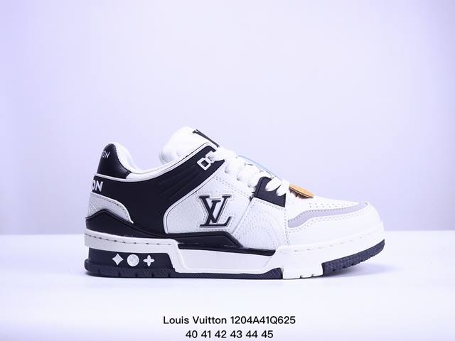 公司级全新lv路易威登louis Vuitton Trainer Sneaker Low休闲运动文化百搭板鞋 尺码:40-45 Xm 4Q625