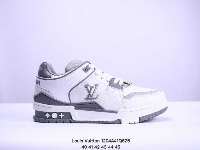 公司级全新lv路易威登louis Vuitton Trainer Sneaker Low休闲运动文化百搭板鞋 尺码:40-45 Xm 4Q625